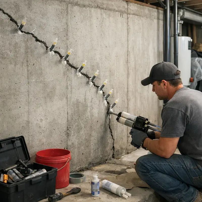 Basement Wall Crack Repair Nashville